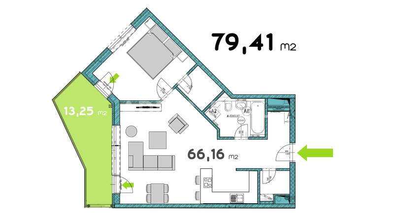 INCREASE YOUR DEMANDS FOE QUALITY - SALE OF A TWO-ROOM APARTMENT